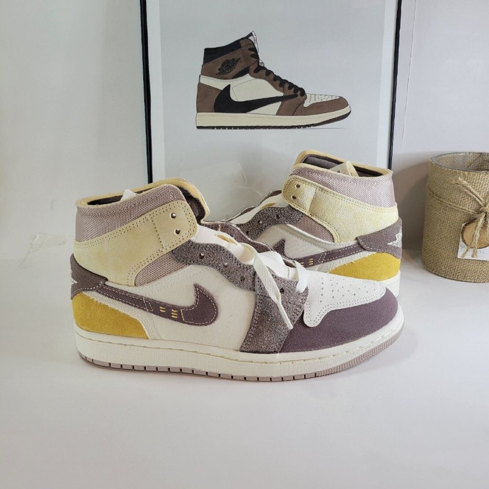 Air Jordan 1 Mid SE Craft Taupe Haze DM9652-102 Men's Size 8
